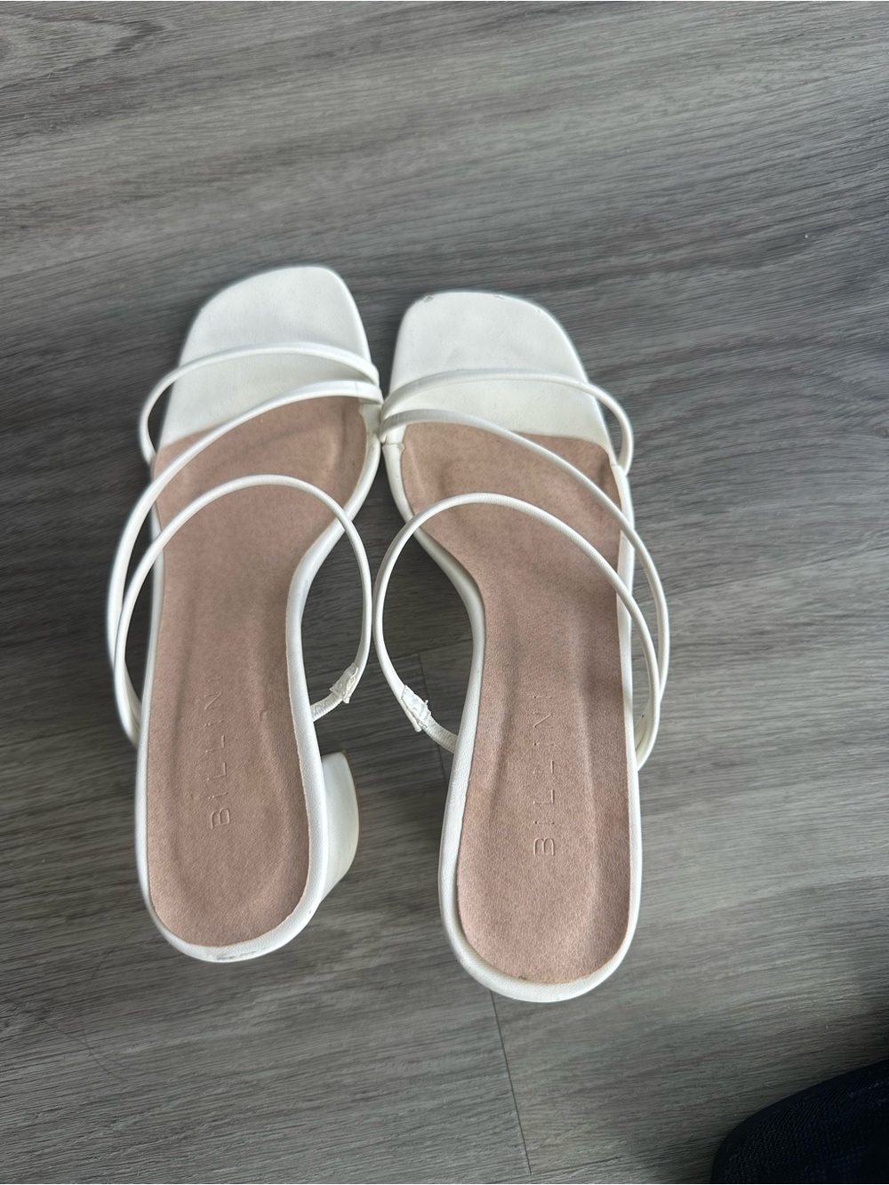 Billini White Strappy heeled sandals